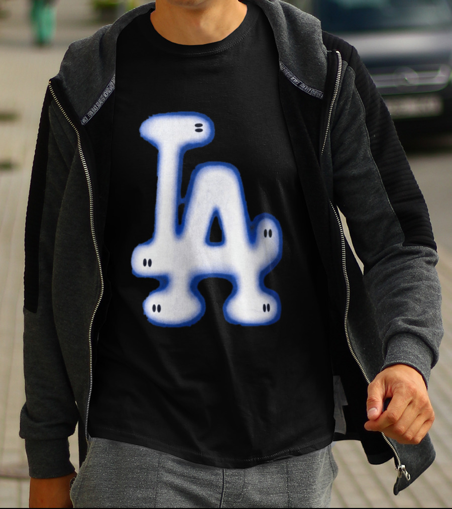 LA Dodgers Blue Ghost Airbrush T-Shirt