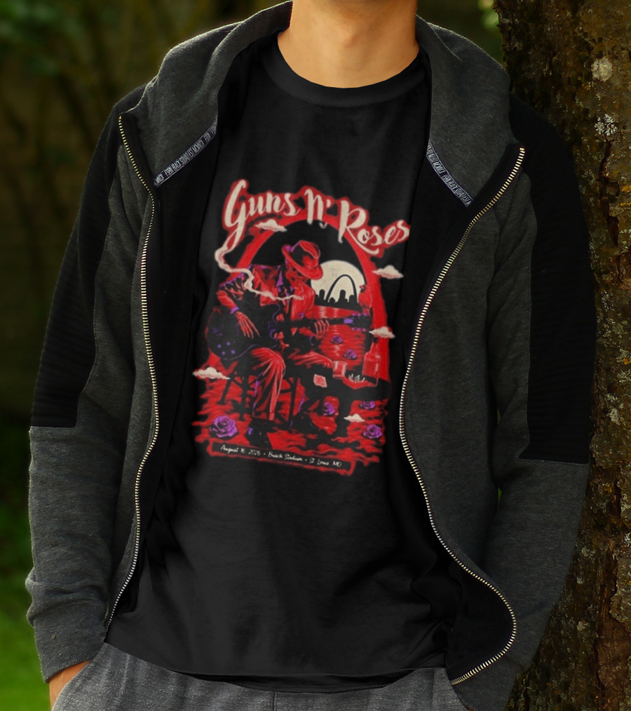 Guns N' Roses August 16 2026 St. Louis MO Busch Stadium Tour T-Shirt