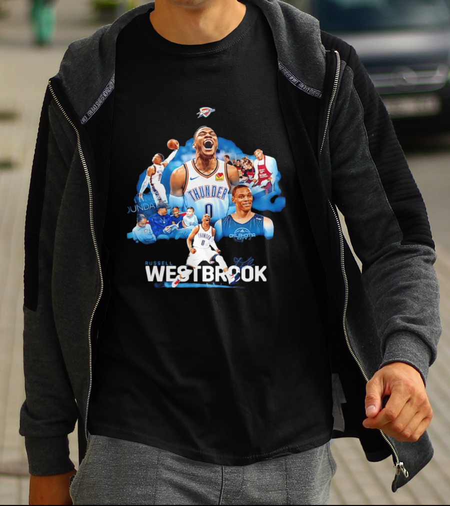 Russell Westbrook Thunder Basketball Oklahoma City Legends T-Shirt
