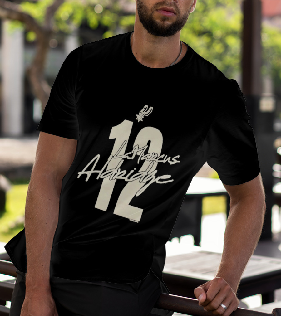 San Antonio Spurs LaMarcus Aldridge 12 NBA 2010s T-Shirt
