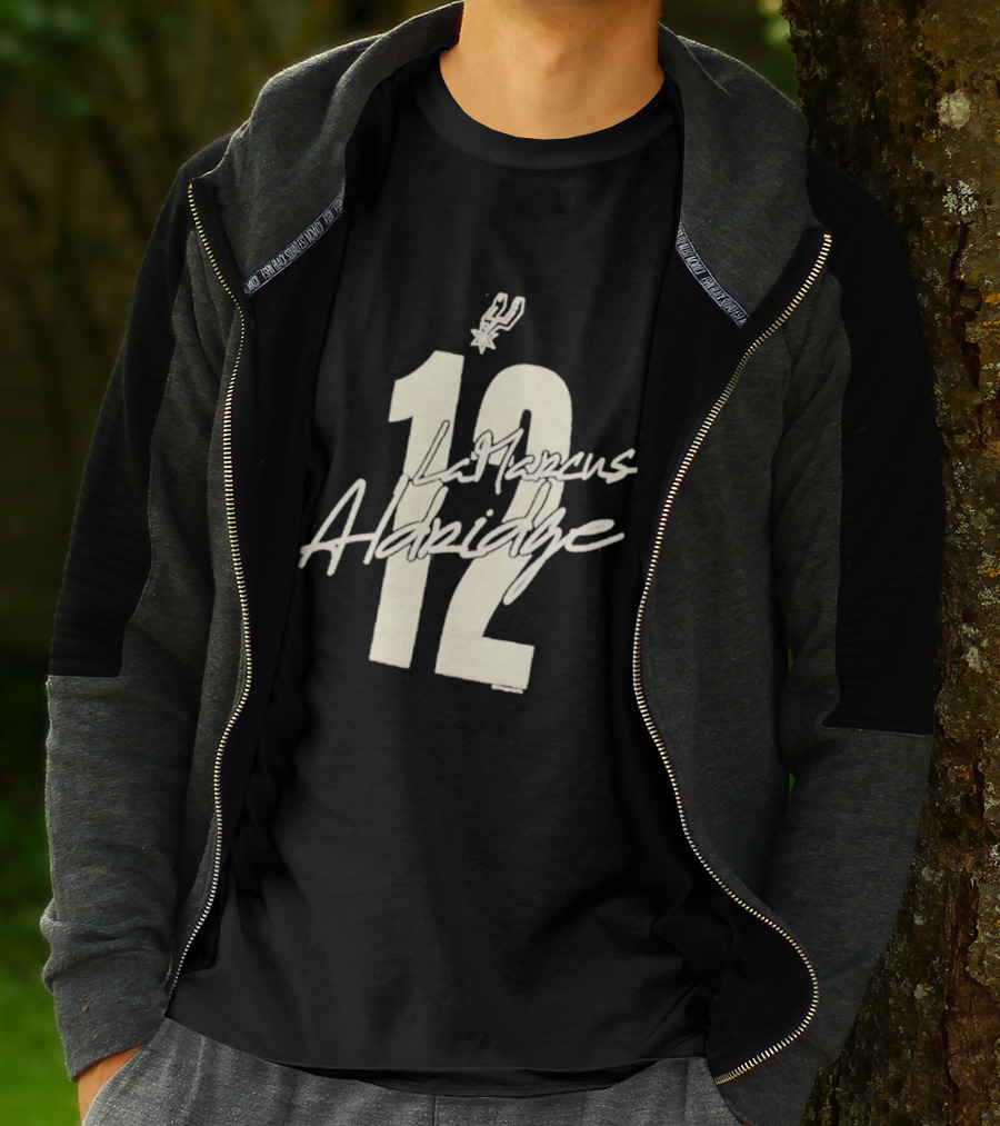 San Antonio Spurs LaMarcus Aldridge 12 NBA 2010s T-Shirt
