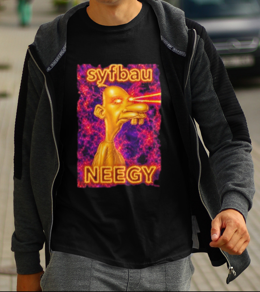Syfbau Neegy Laser Eyes T-Shirt