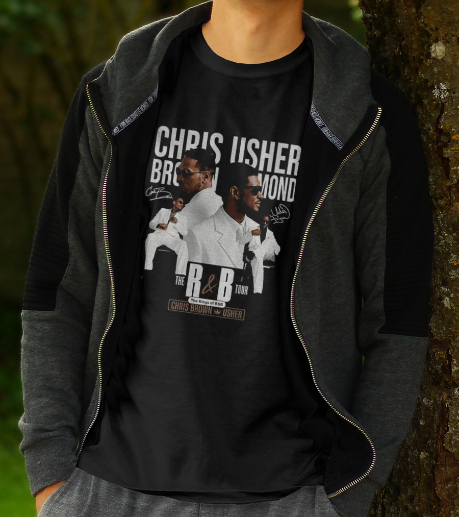 Chris Brown Usher The Kings Of R&B Tour 2026 T-Shirt