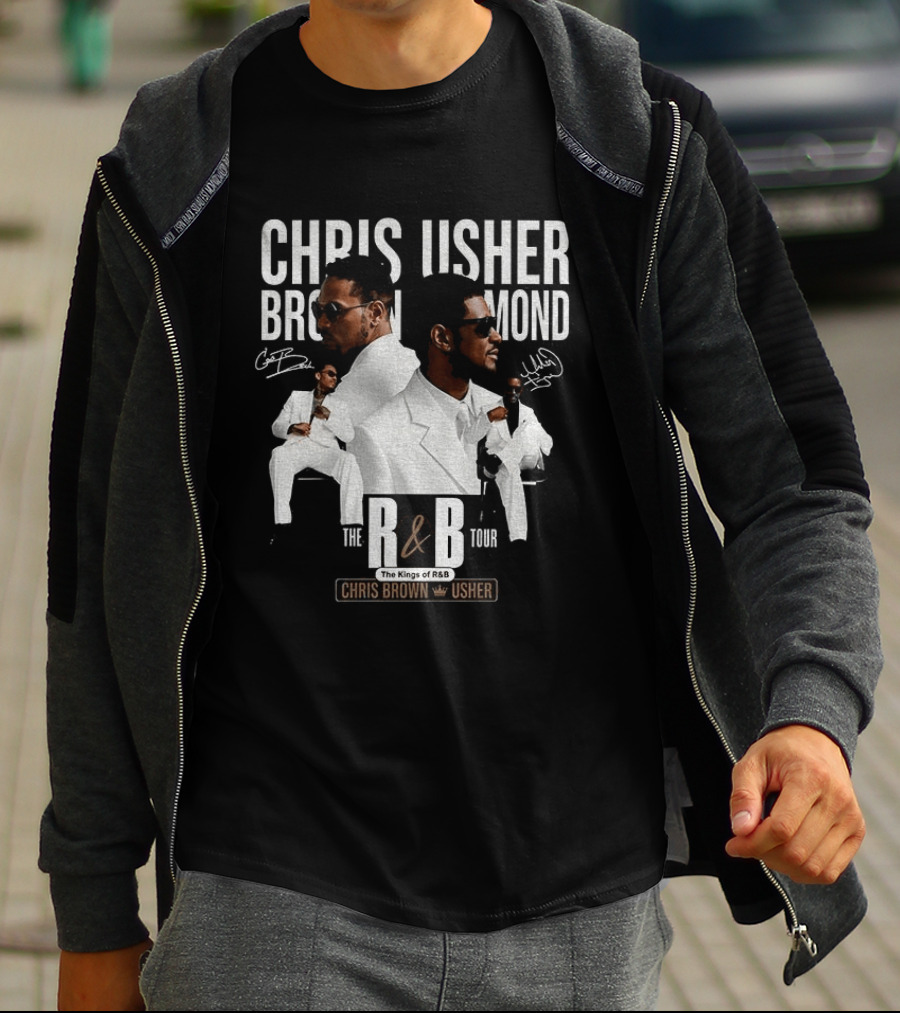 Chris Brown Usher The Kings Of R&B Tour 2026 T-Shirt