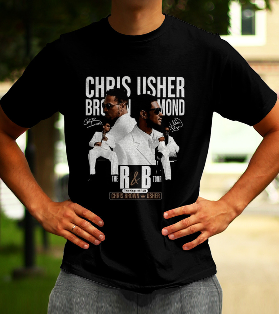 Chris Brown Usher The Kings Of R&B Tour 2026 T-Shirt