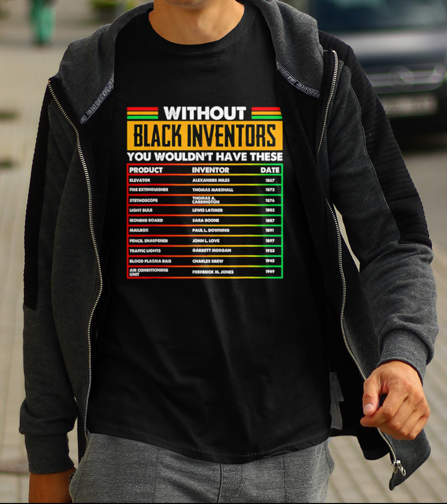 Without Black Inventors You Wouldn't Have Elevators Fire Extinguishers Stethoscopes And More T-Shirt