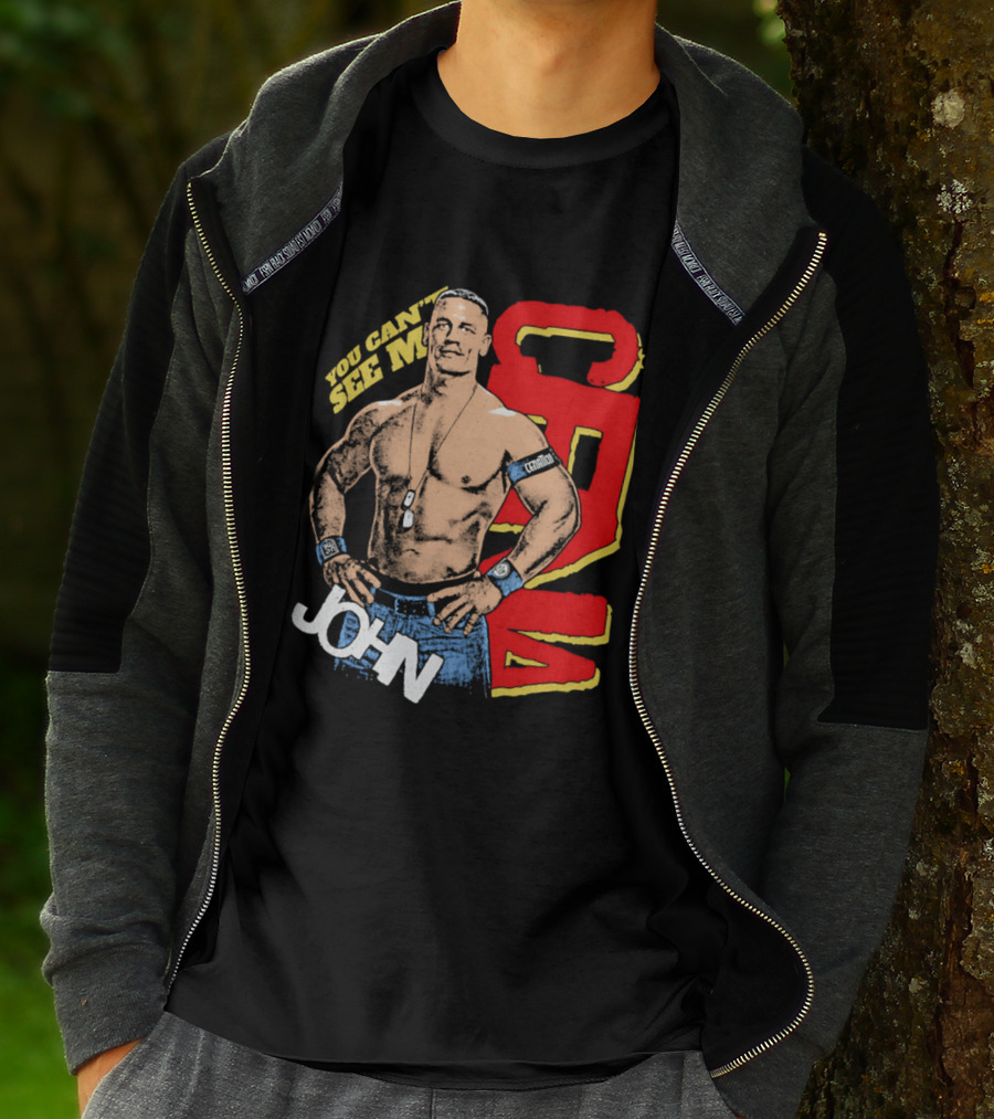 You Can't See Me John Cena Retro Style WWE Fan Favorite T-Shirt