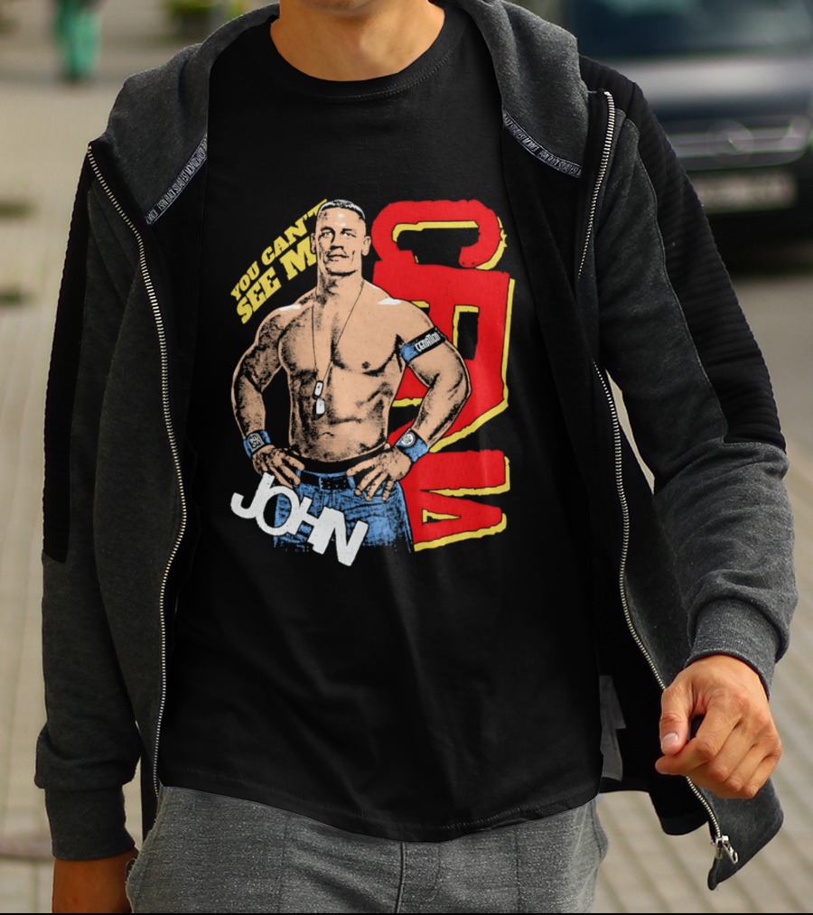 You Can't See Me John Cena Retro Style WWE Fan Favorite T-Shirt