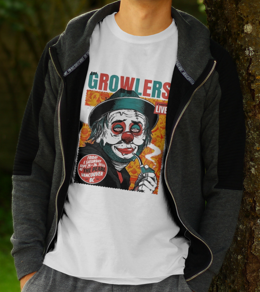 Los Growlers 2 Nights Live Concert September 25 26 2026 The Pearl Vancouver BC T-Shirt