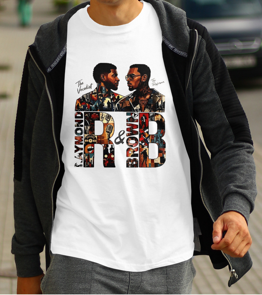 Usher Chris Brown Raymond R And B Tour 2026 Concert Hip Hop The Vocalist The Performer T-Shirt