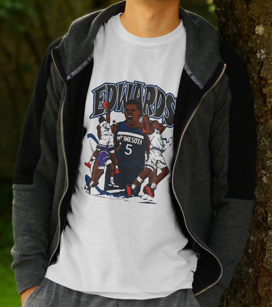 Minnesota Edwards Basketball Cartoon 5 T-Shirt