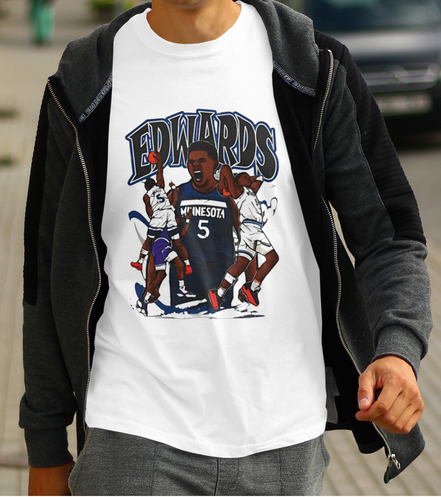 Minnesota Edwards Basketball Cartoon 5 T-Shirt