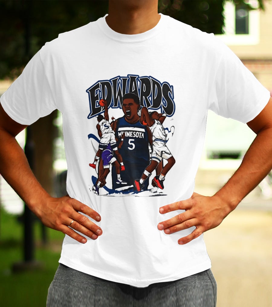 Minnesota Edwards Basketball Cartoon 5 T-Shirt