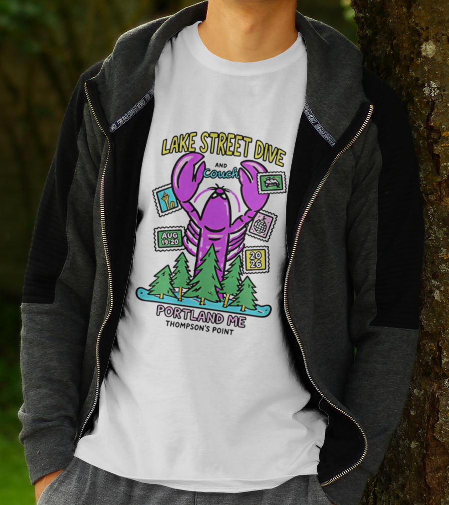 Lake Street Dive Couch Lobster Portland ME Thompson's Point August 19 20 2023 T-Shirt