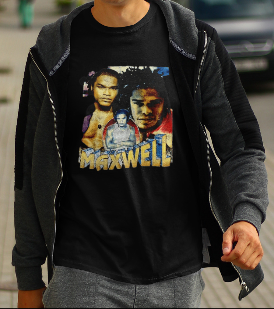 Maxwell 1990s Music Legend Collage T-Shirt
