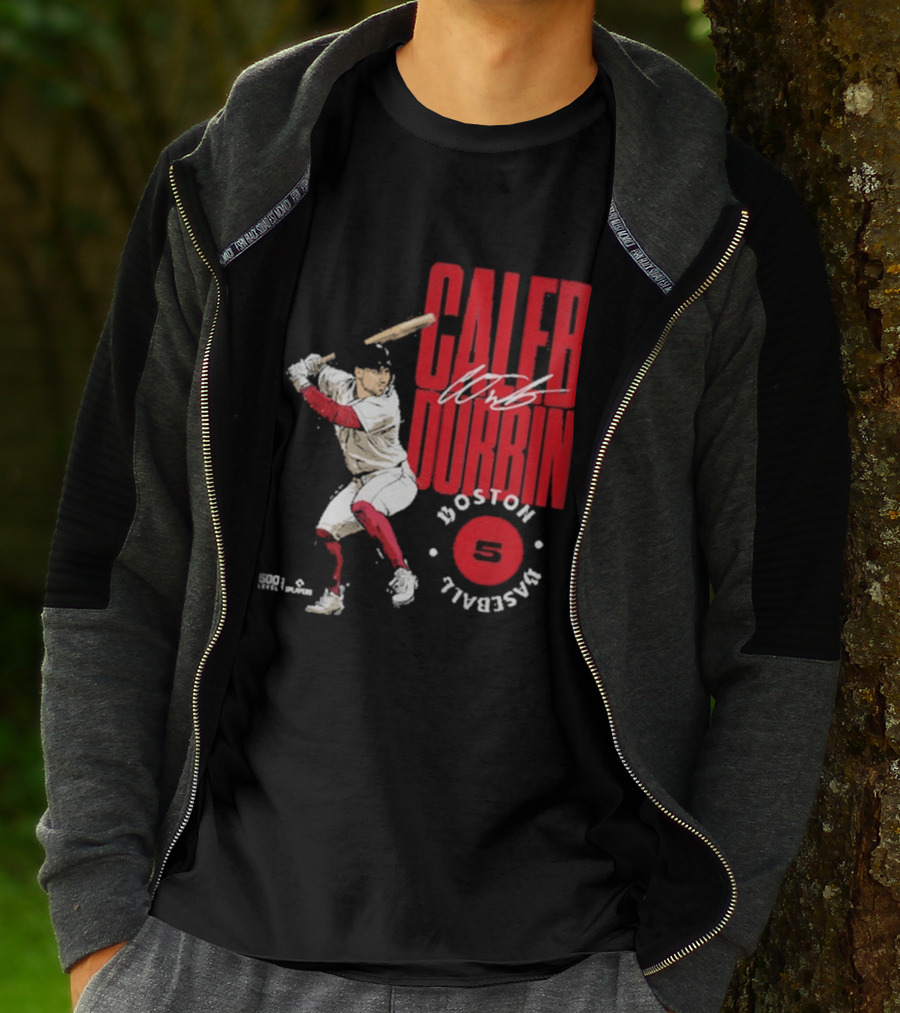 Caleb Durbin Boston Baseball Stamp Number 5 T-Shirt