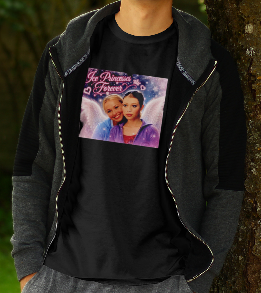 Ice Princesses Forever Hayden Panettiere Michelle Trachtenberg Angel Wings Hearts Snowflakes T-Shirt