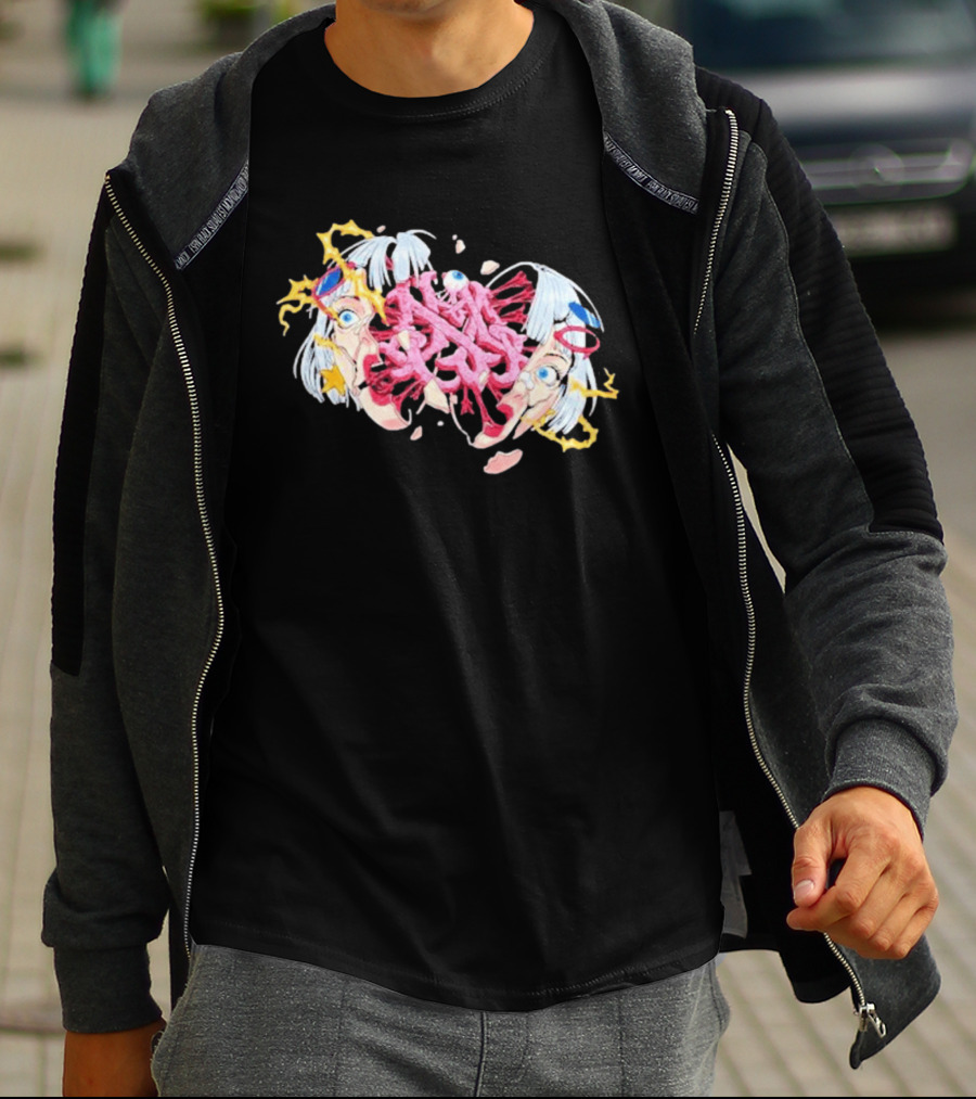 Hghmnds Head Split Surreal Pop Art Explosion T-Shirt