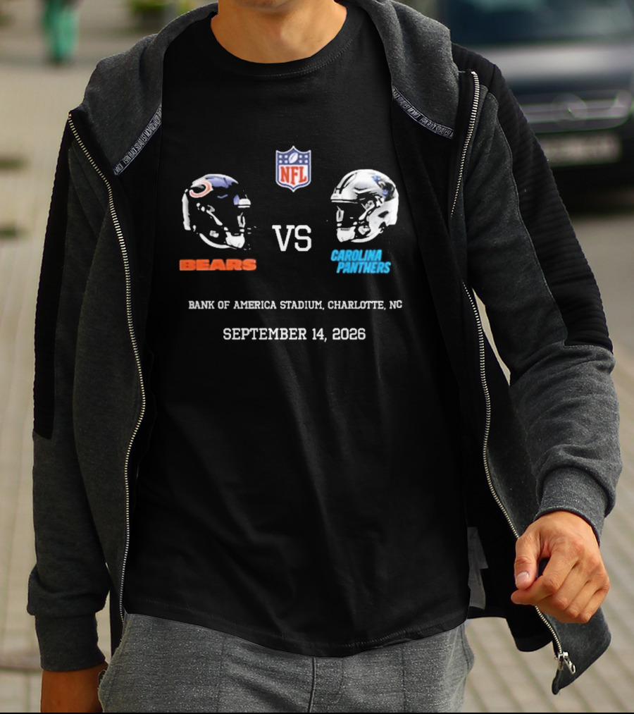 Chicago Bears Carolina Panthers NFL Bank Of America Stadium September 14 2026 T-Shirt