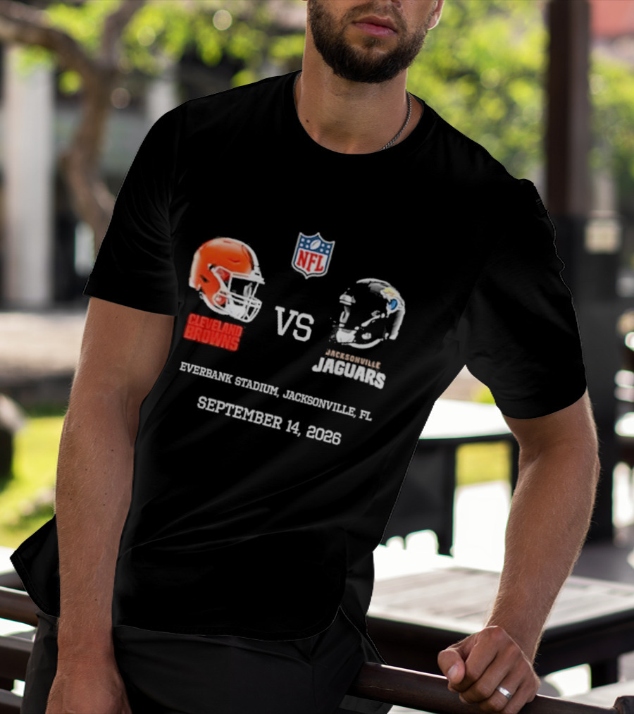 Cleveland Browns Vs Jacksonville Jaguars NFL EverBank Stadium Jacksonville FL September 14 2026 T-Shirt