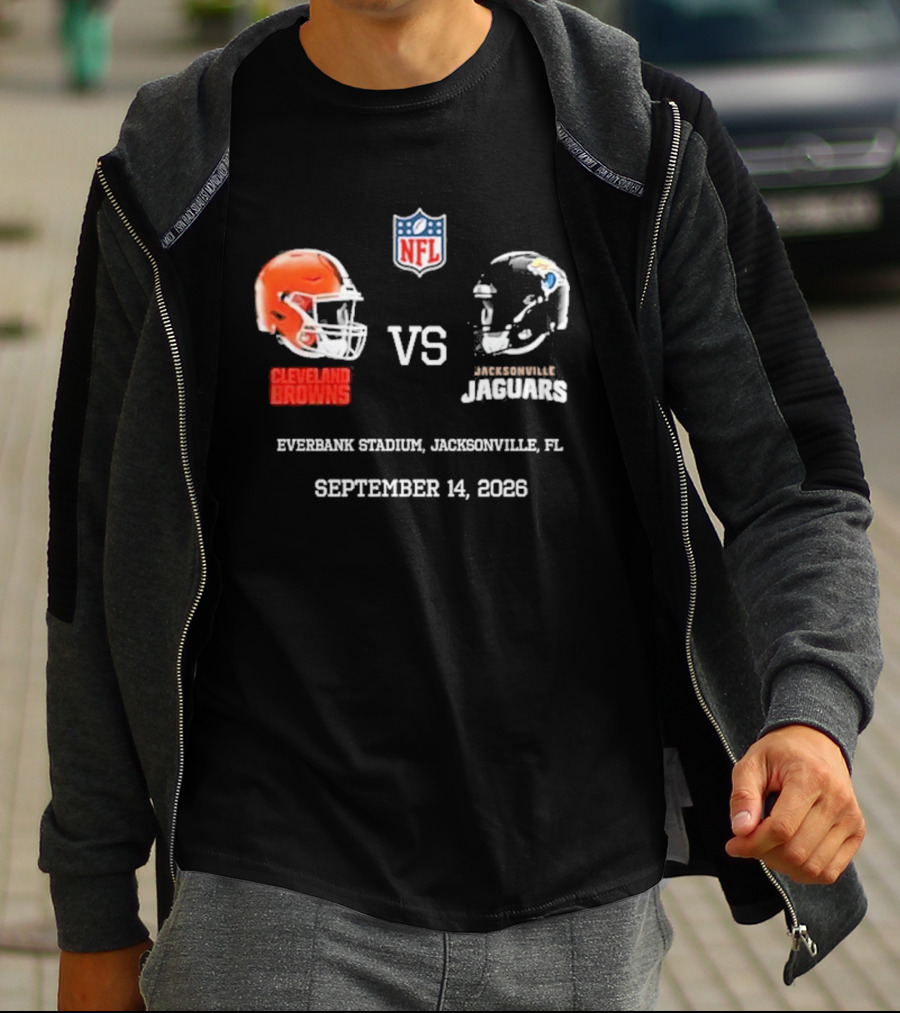 Cleveland Browns Vs Jacksonville Jaguars NFL EverBank Stadium Jacksonville FL September 14 2026 T-Shirt