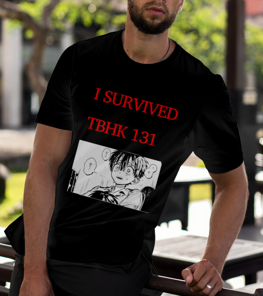 I Survived Tbhk 131 Crying Boy Manga Panel Japanese Comic Scene T-Shirt