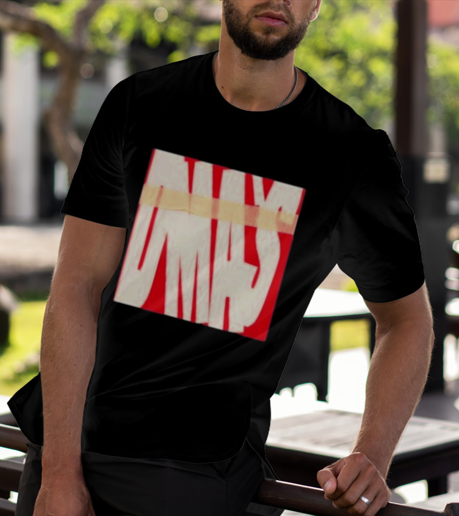 DMA's DMA's Album Cover Art Distorted Red White T-Shirt