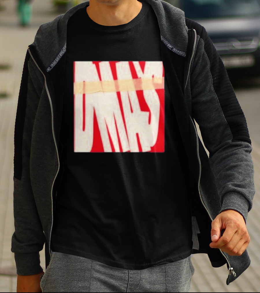 DMA's DMA's Album Cover Art Distorted Red White T-Shirt