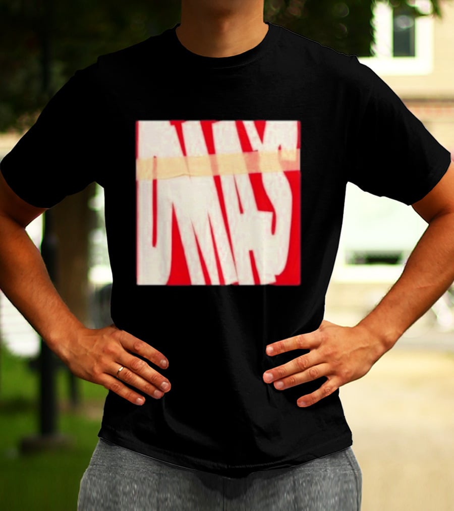 DMA's DMA's Album Cover Art Distorted Red White T-Shirt