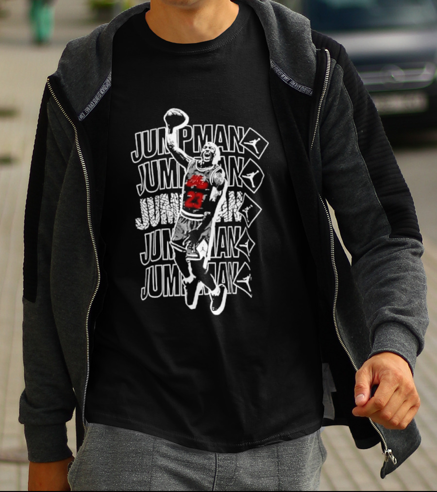 Jumpman Basketball Player Dunking T-Shirt