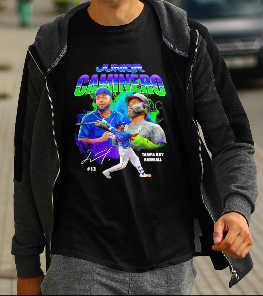 Junior Caminero Tampa Bay Baseball #13 2026 T-Shirt