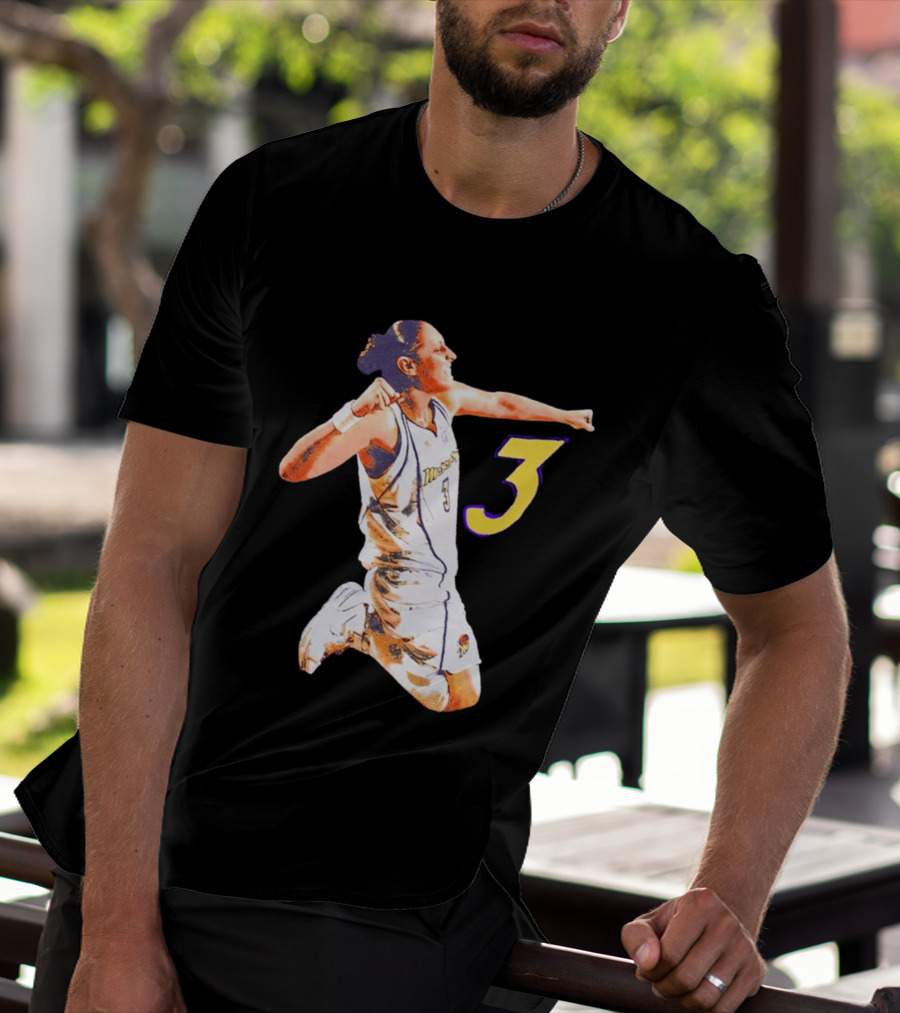 Mercury Diana Taurasi Number 3 Celebration Pose T-Shirt