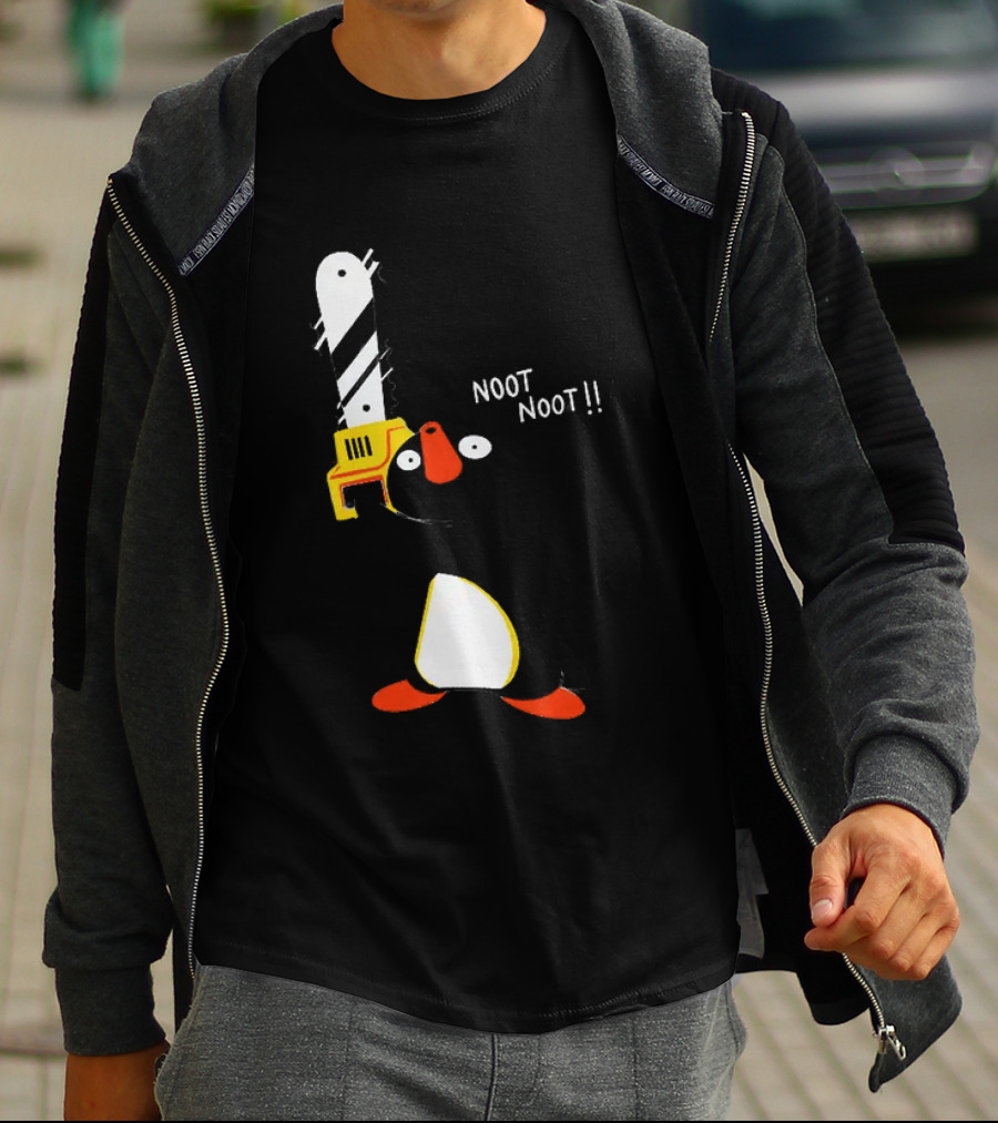 Pingu Chainsaw Noot Noot!! T-Shirt