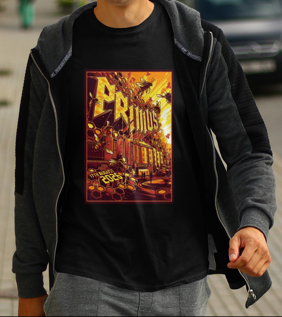 Primus O2 Victoria Warehouse Manchester UK 17th August 2026 T-Shirt