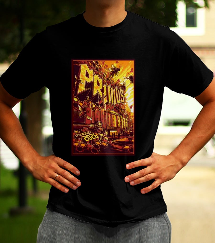 Primus O2 Victoria Warehouse Manchester UK 17th August 2026 T-Shirt