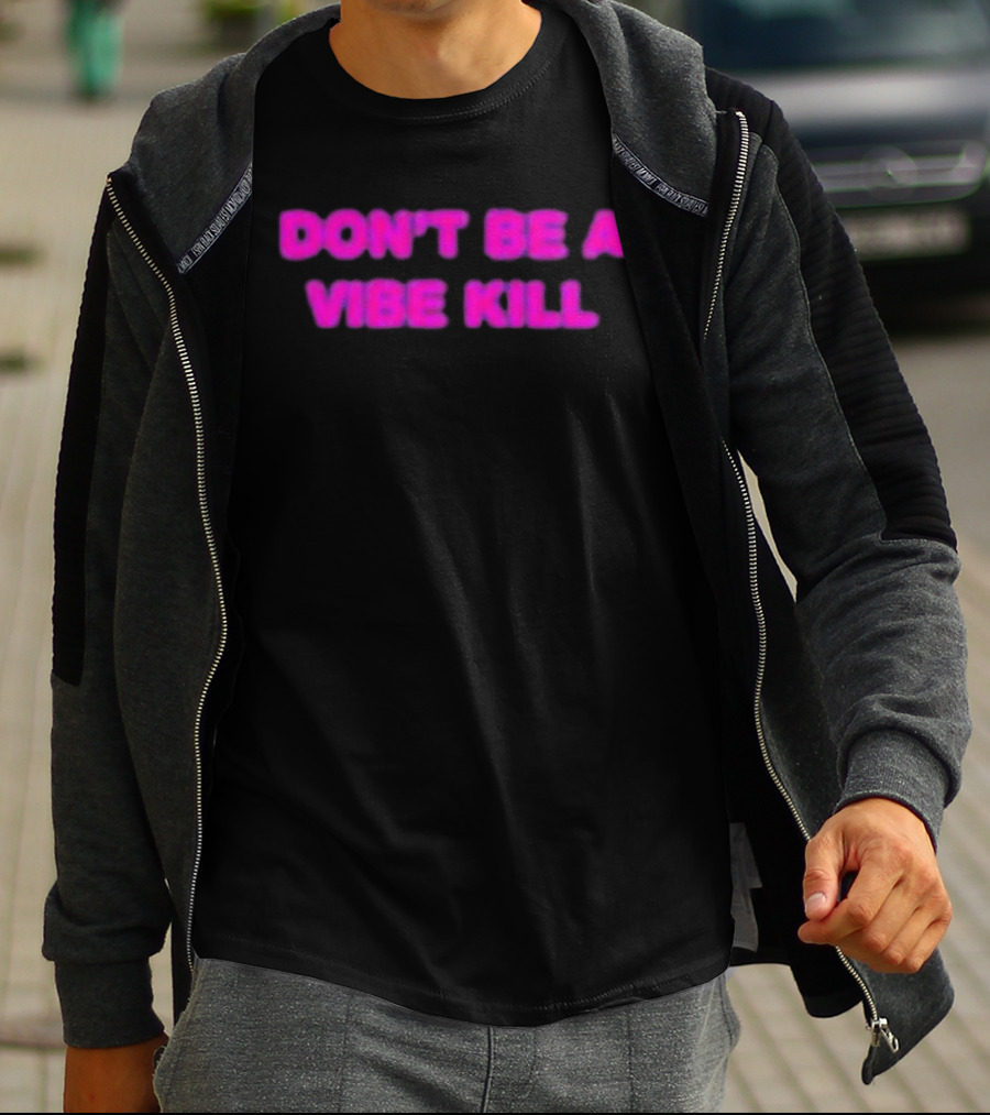 Madonna Don't Be A Vibe Kill Pink T-Shirt