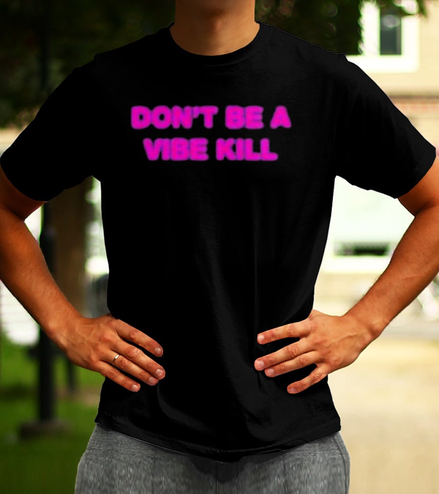Madonna Don't Be A Vibe Kill Pink T-Shirt