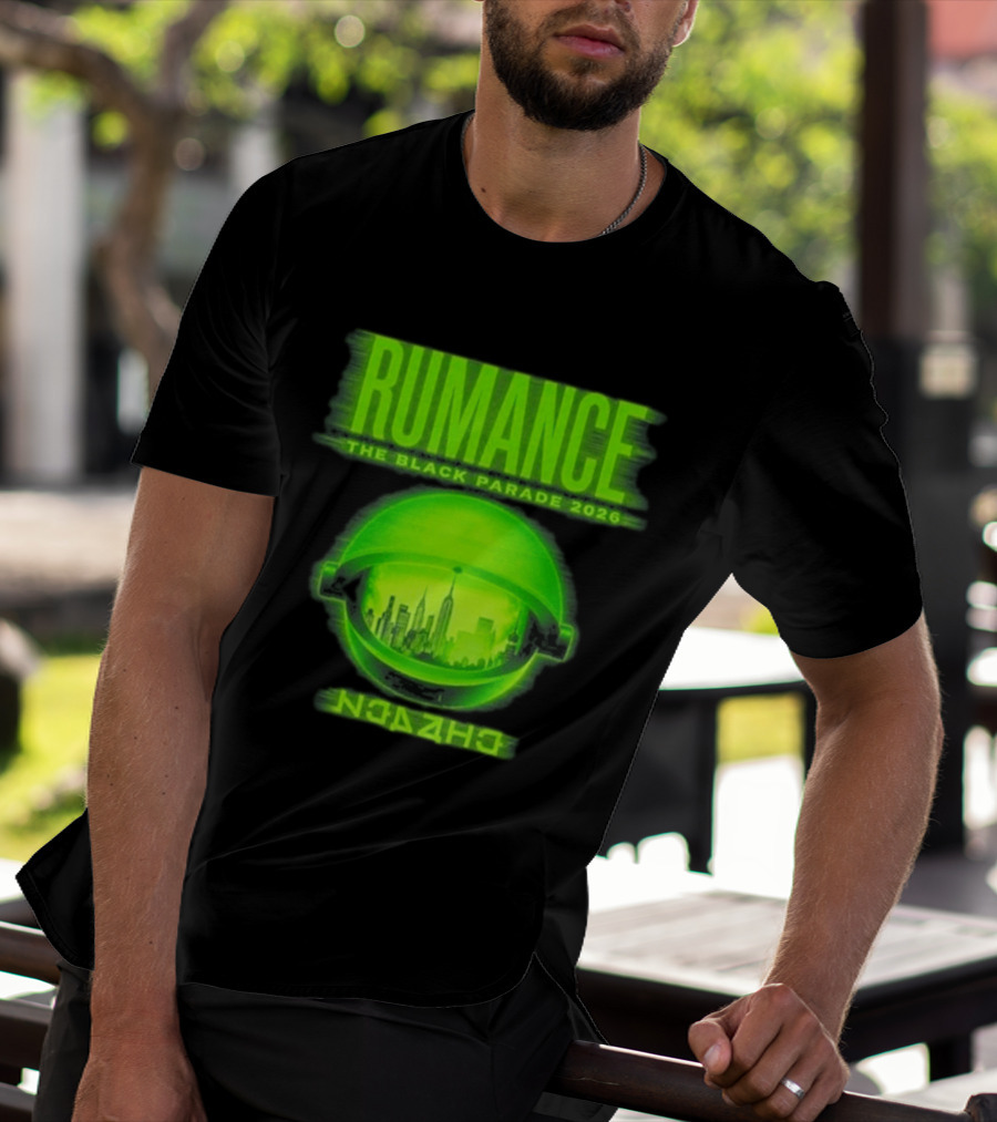 RUMANCE The Black Parade 2026 Neon Cityscape T-Shirt