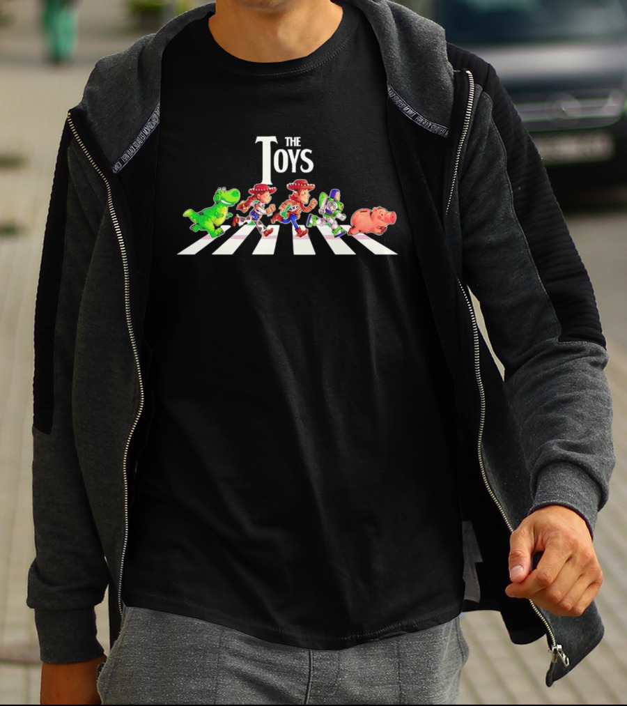 Rex Jessie Woody Buzz Lightyear Hamm The Toys Abbey Road T-Shirt
