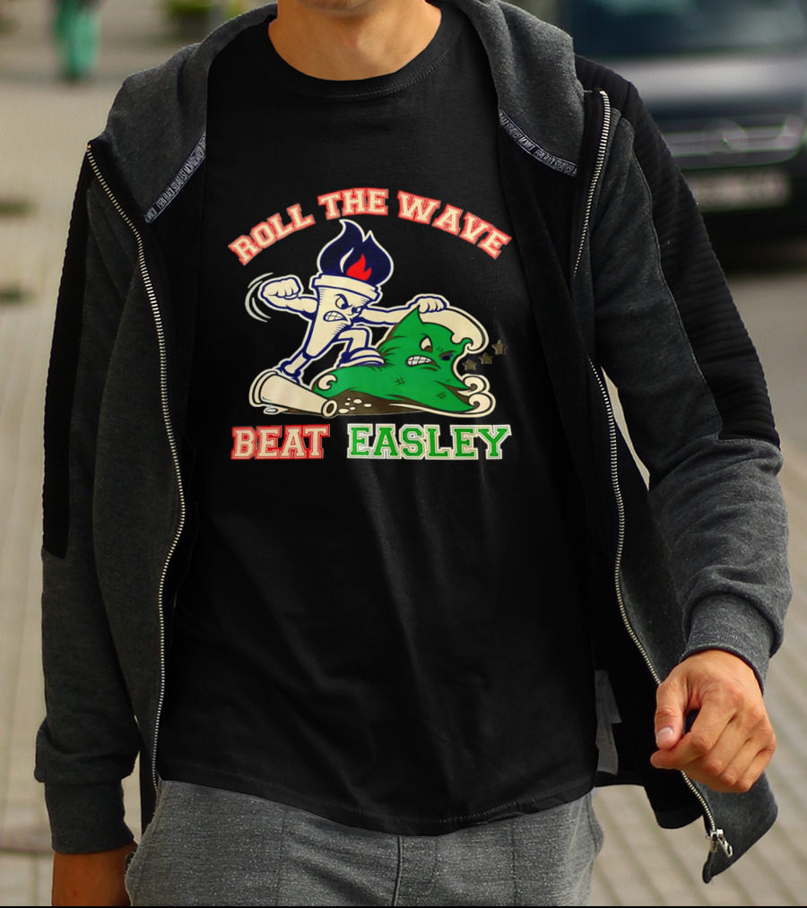 Roll The Wave Beat Easley Torch Green Wave T-Shirt
