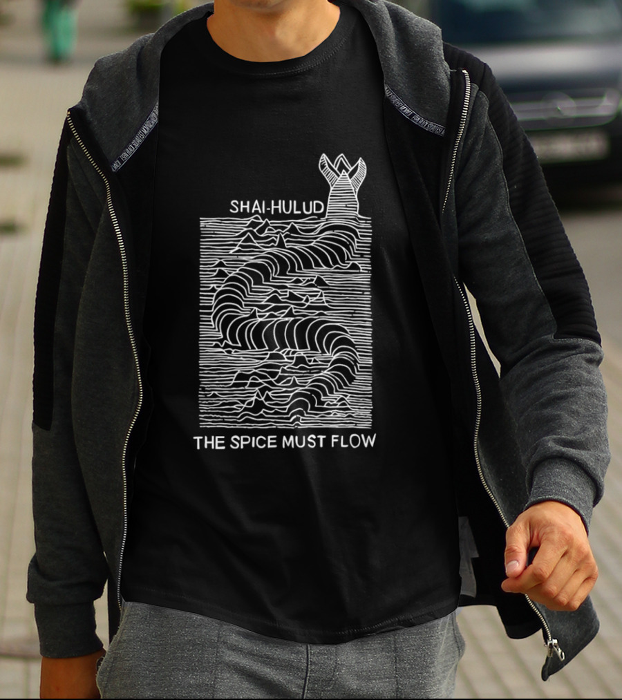 Shai Hulud The Spice Must Flow Dune Sandworm T-Shirt