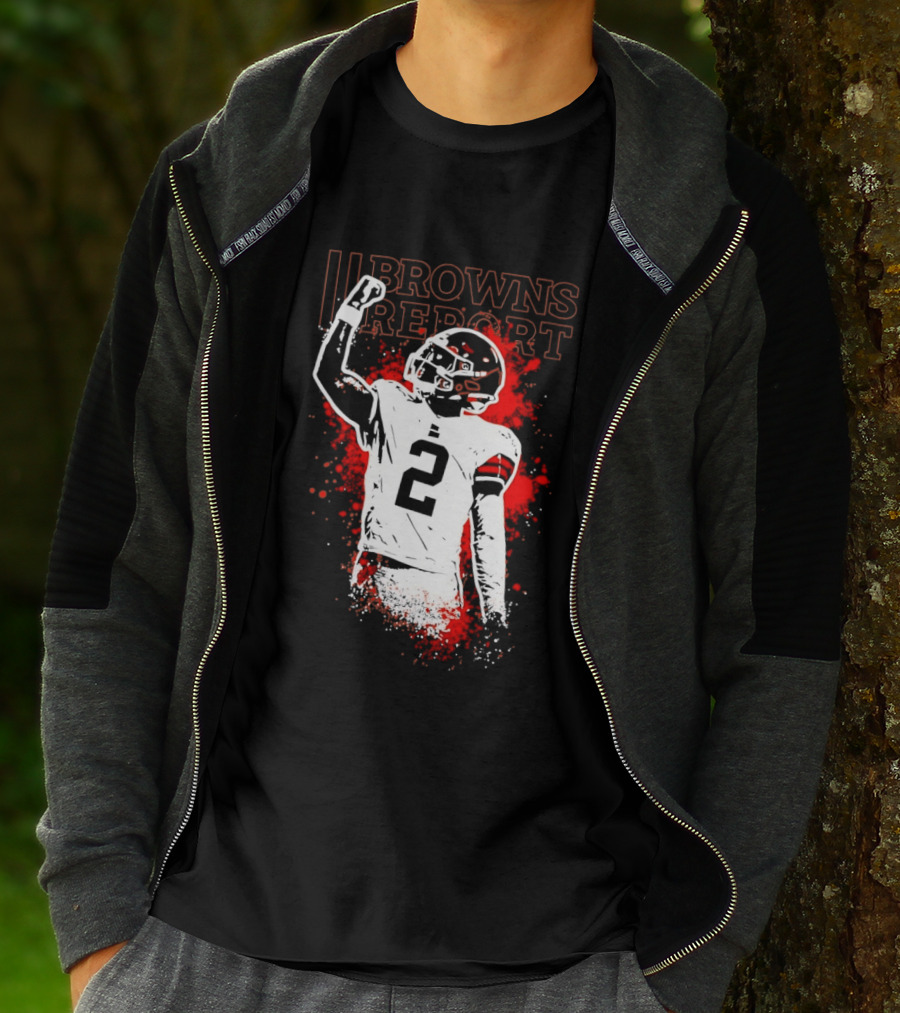 Shedeur Sanders Perfect Timing 2 Browns Report Cleveland Browns T-Shirt