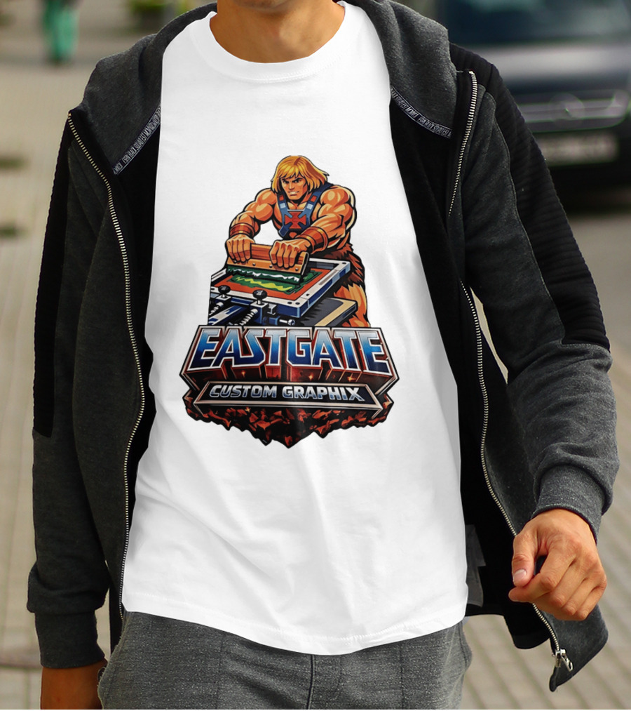 Eastgate Custom Graphix He Man Screen Printing T-Shirt