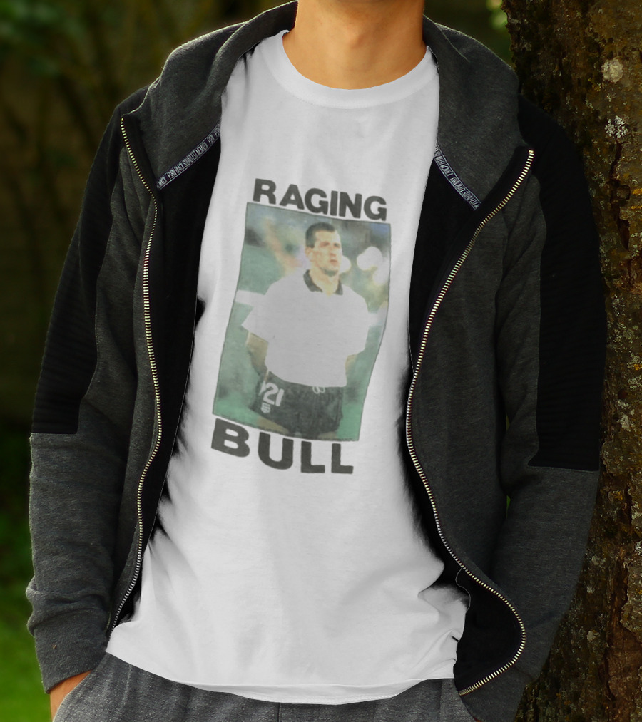 Raging Bull England Football 1989 1990 Player Number 21 T-Shirt