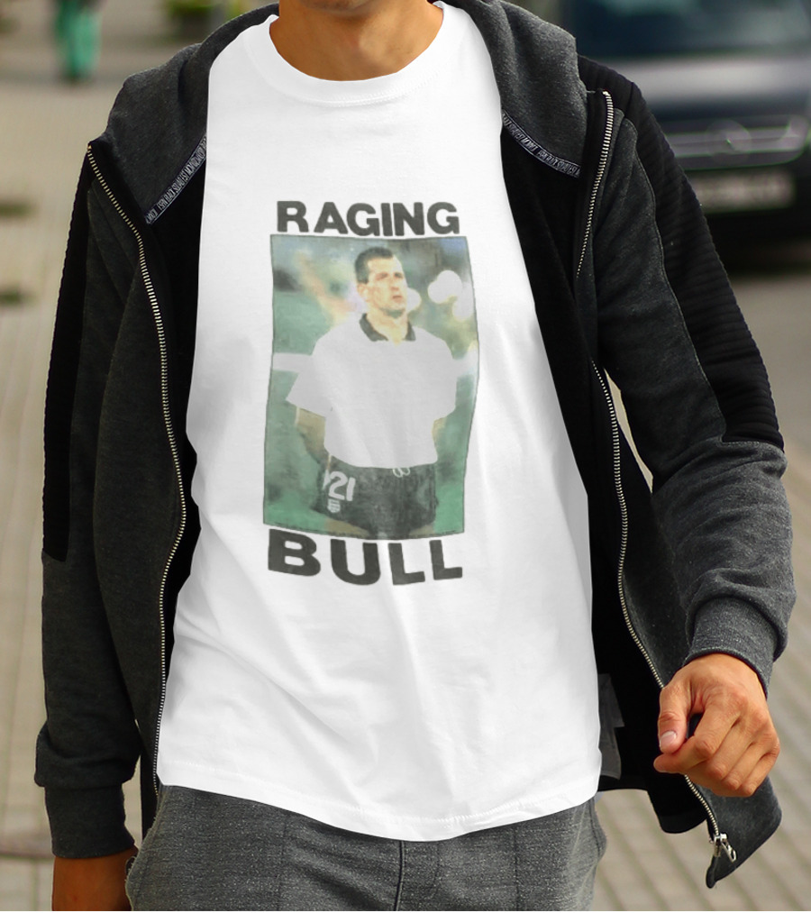 Raging Bull England Football 1989 1990 Player Number 21 T-Shirt