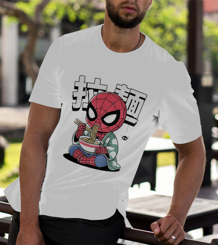Spider Man Ramen Noodles Kanji Spideramen T-Shirt