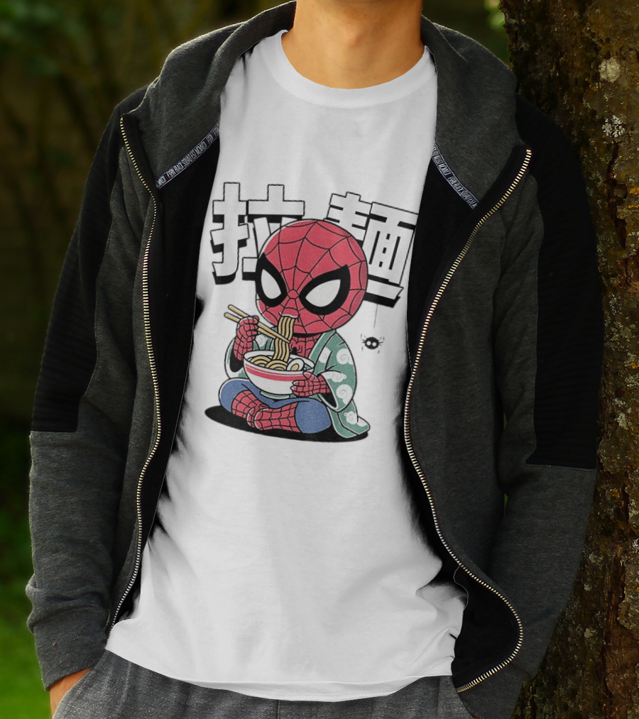 Spider Man Ramen Noodles Kanji Spideramen T-Shirt