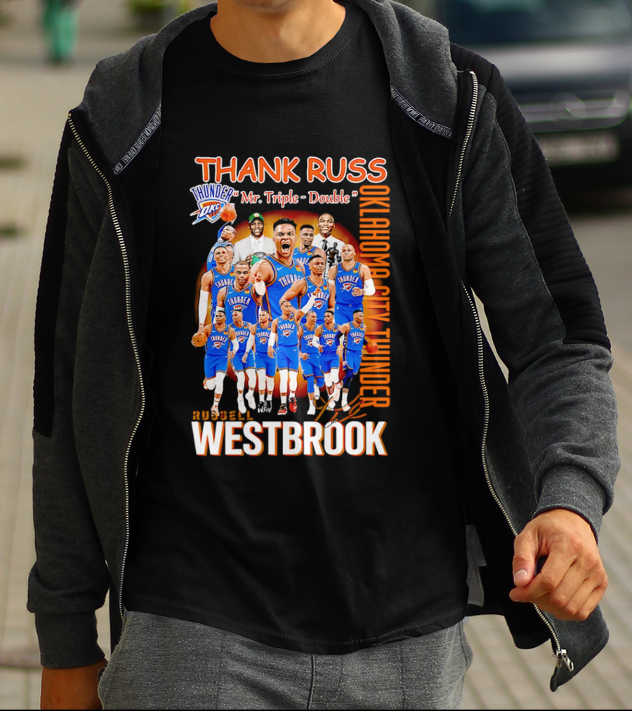 Thank Russ Mr Triple Double Oklahoma City Thunder Russell Westbrook T-Shirt