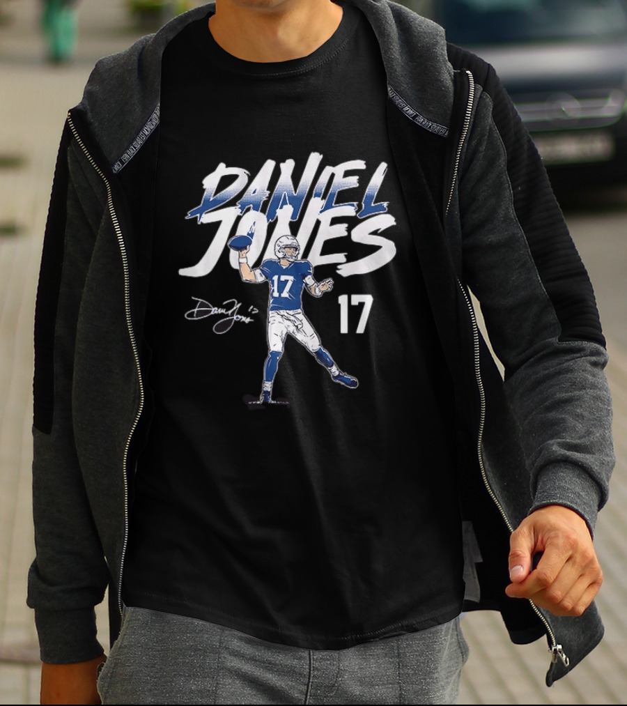 Daniel Jones 17 Indianapolis Colts Football Quarterback T-Shirt