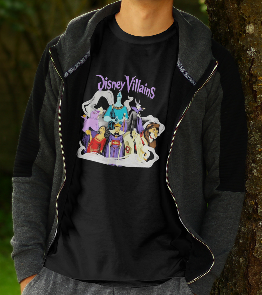 Disney Villains Halloween Squad Maleficent Hades Ursula Scar Evil Queen Cruella De Vil T-Shirt
